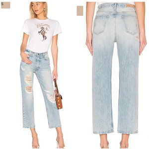 GRLFRND | The Rhea Distressed Jeans in Over Now size 30